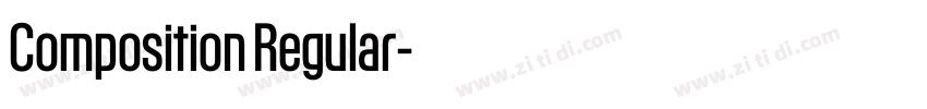 Composition Regular字体转换